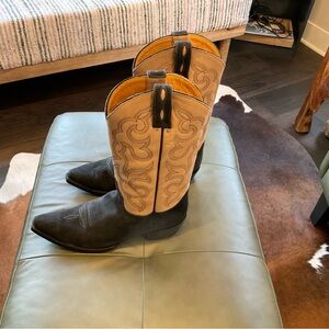 Old Gringo Black and Tan Cowboy Boots